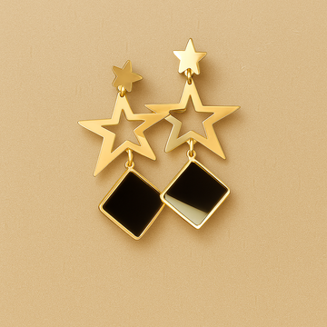 Golden Star Nightingale Earring