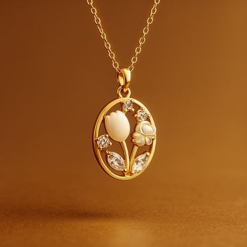 Petal & Pearl Necklace
