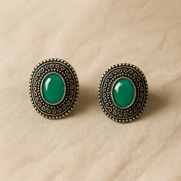 Emerald Enigma Earrings