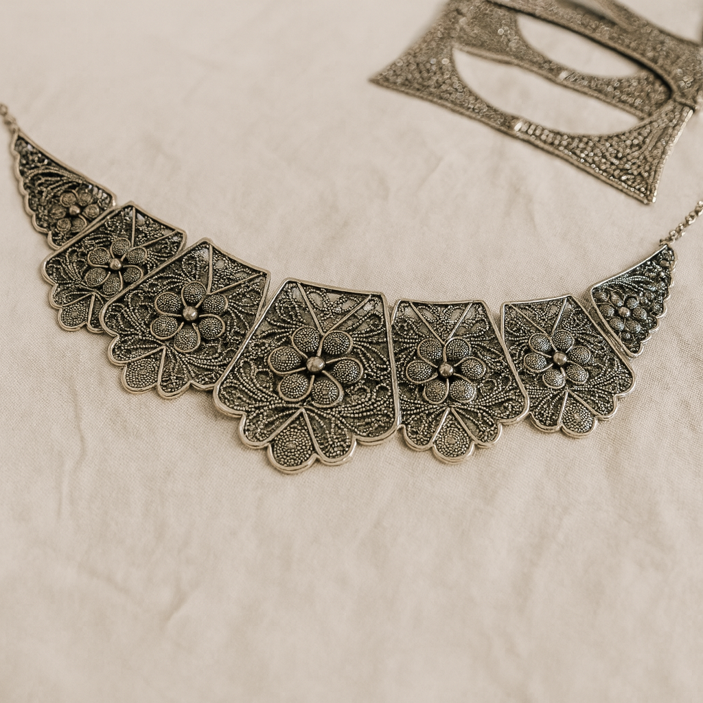 Oxidized Traditional Necklace