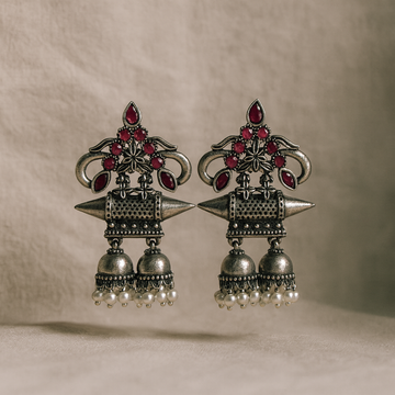 Chandrika Ruby Earrings