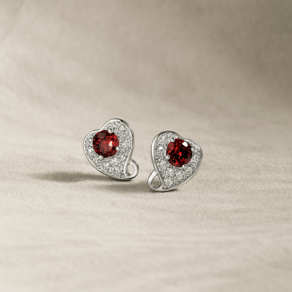 Celestia Red Earrings