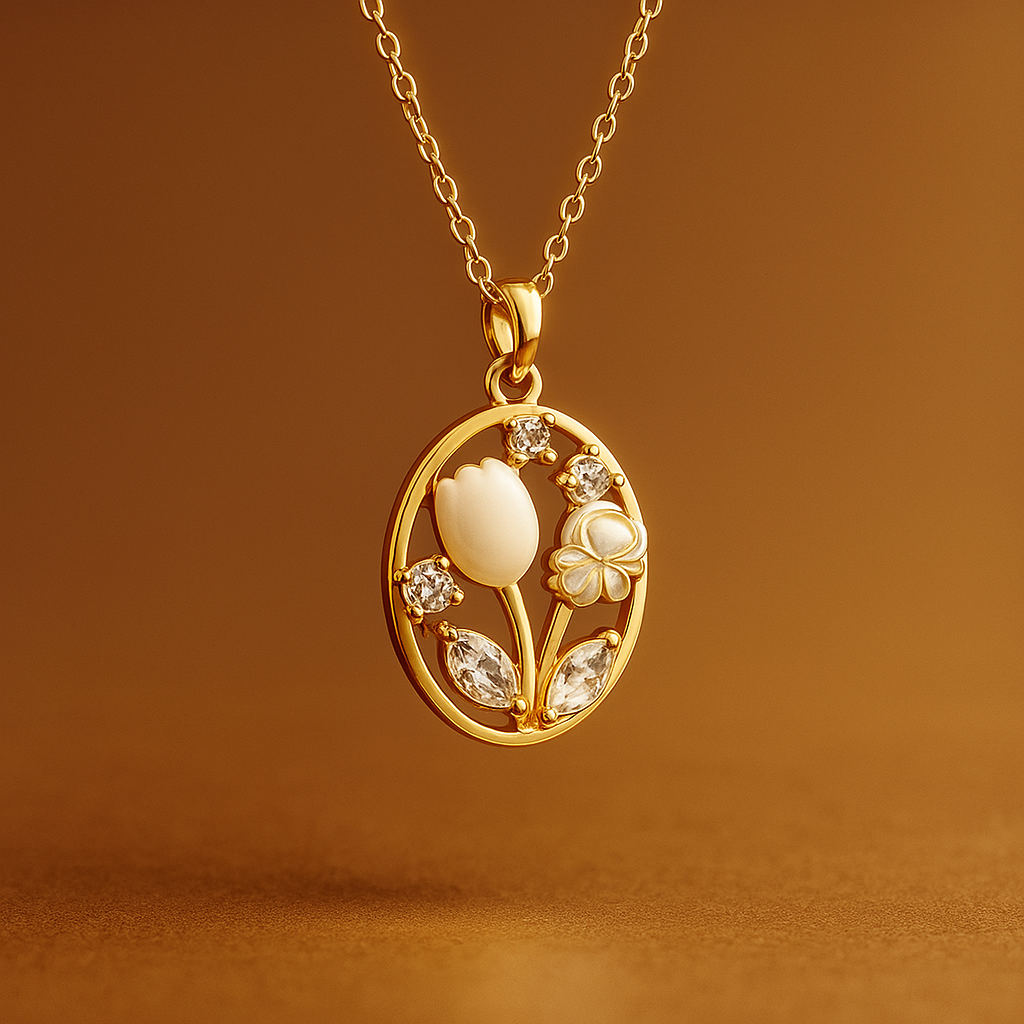Petal & Pearl Necklace