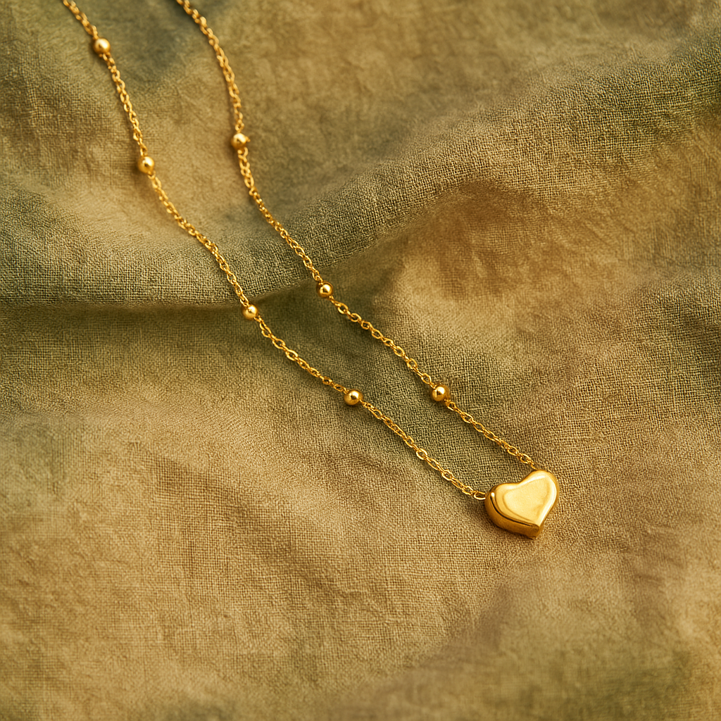 Heart & Bead Necklace