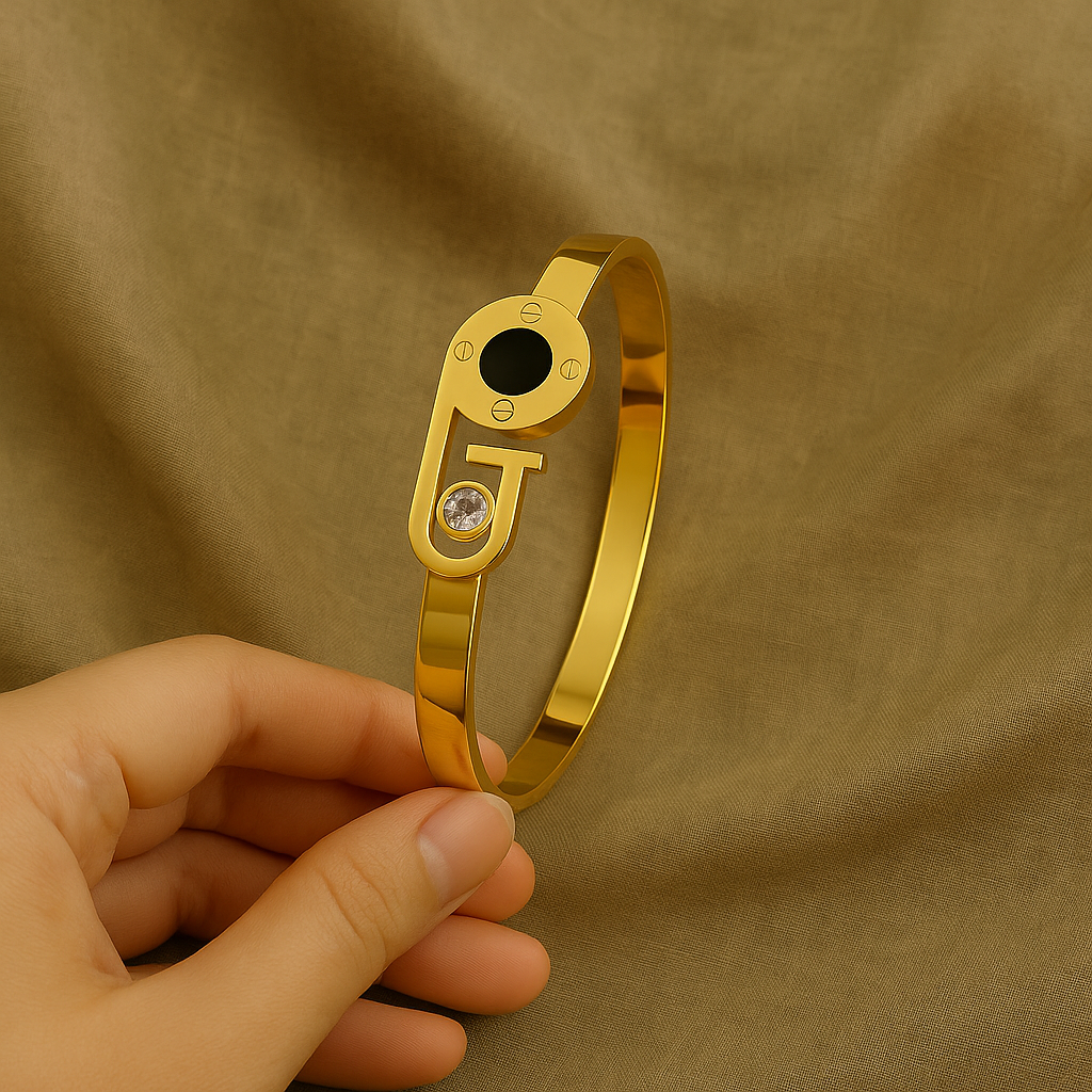 Classic Gold Code Bracelet