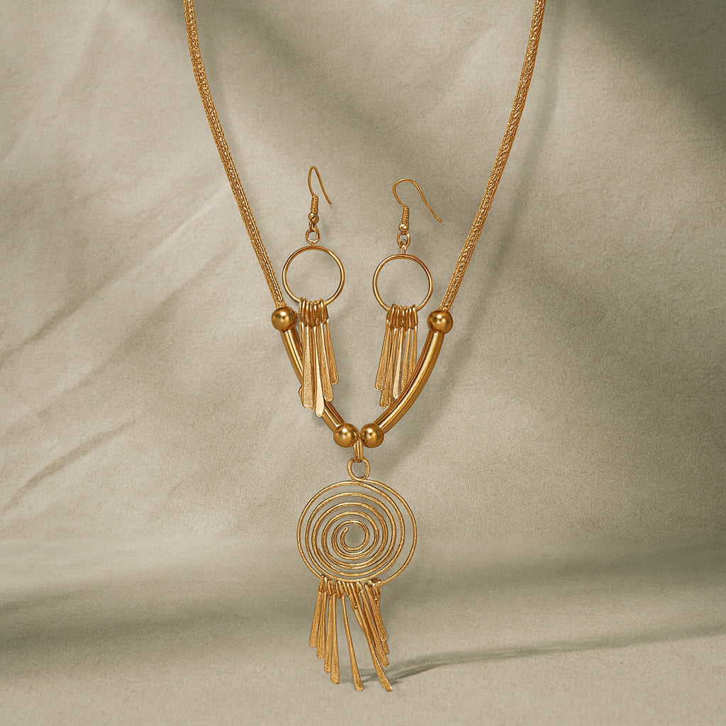 Aurora Swirl Necklace Set