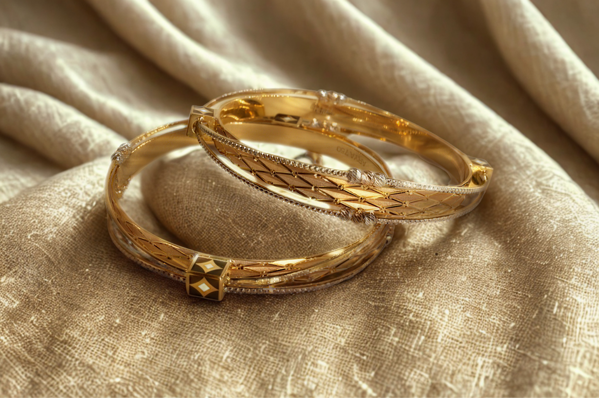 Fancy Gold Bangles