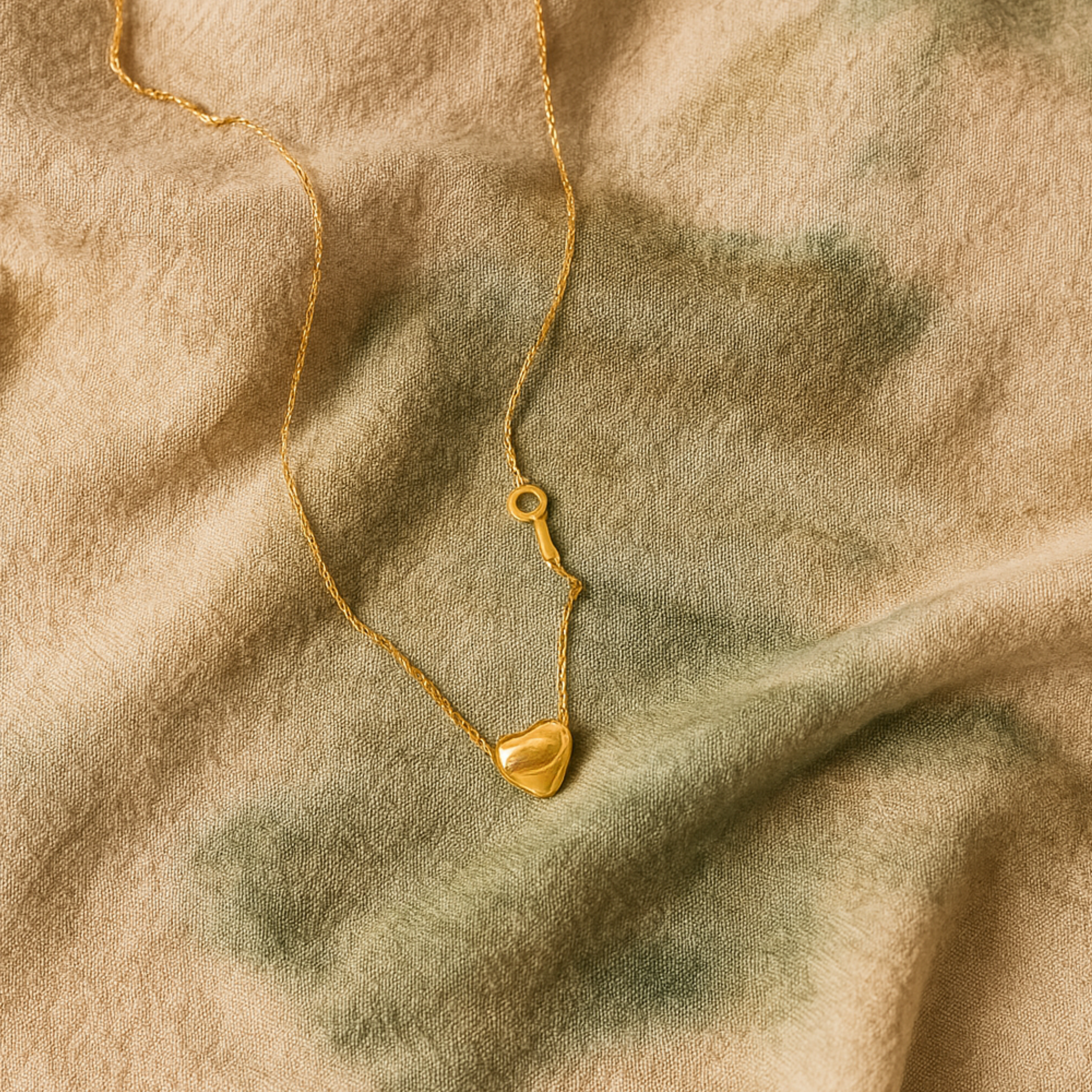 Heart & Key Necklace
